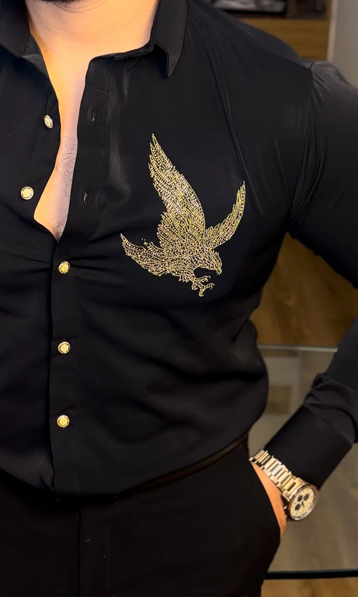 Eagle Japanese Lycra Shirt - Black - Image 3