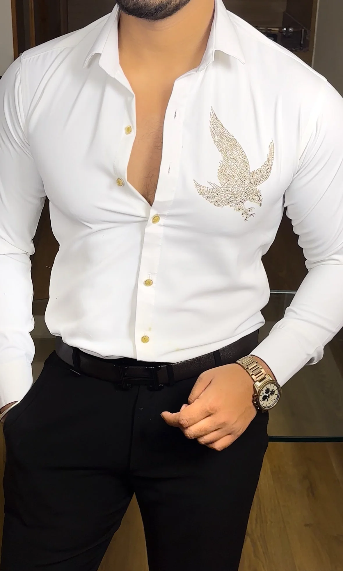 Eagle Japanese Lycra Shirt - White - Image 5